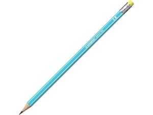 Μολύβι γραφίτη Stabilo 160/02 2B με γόμα blue
